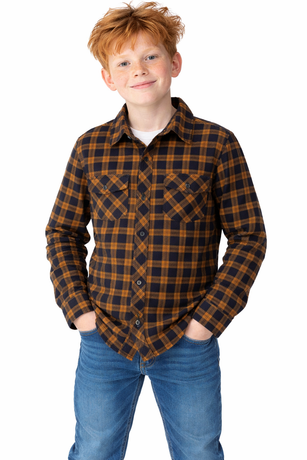 Kids Egmont Full Placket Shirt SWANNDRI