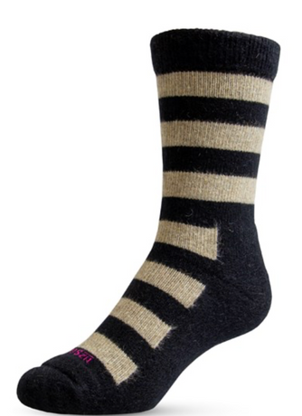 Stripe Cushion Crew Possum Sock NZSOCK