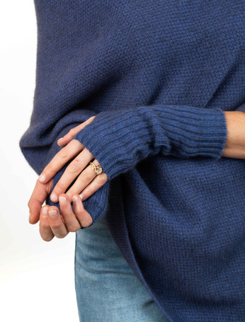 Ribbed Possum Merino Wool Glovelets KORU