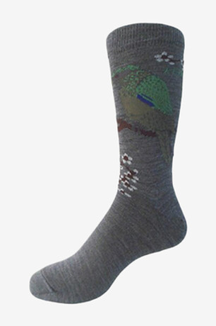 New Zealand Kea Merino Wool Bird Dress Sock NZNC New Zealand Kea Merino Wool Bird Dress Sock NZNC