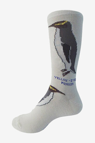 New Zealand Yellow Eyed Penguin Merino Wool Dress Sock NZNC New Zealand Yellow Eyed Penguin Merino Wool Dress Sock NZNC