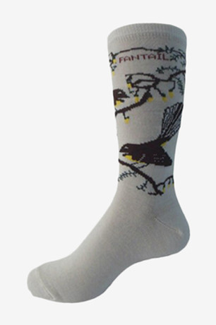 New Zealand Fantail Merino Wool Dress Sock NZNC