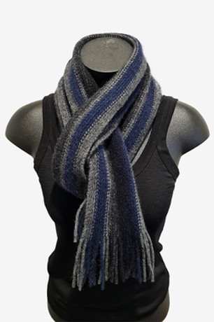 Stripe Possum Merino Wool Scarf NZNC