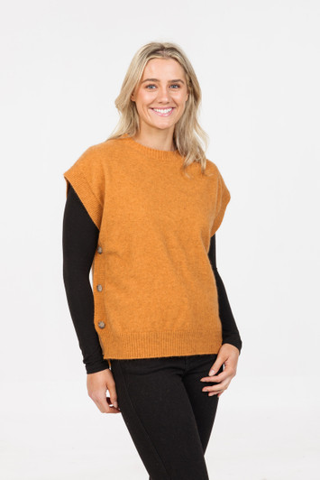 Side Button Vest NATIVE WORLD