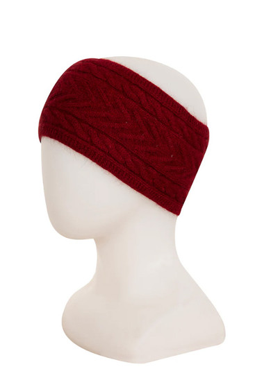 Cable Possum Merino Silk Headband NATIVE WORLD