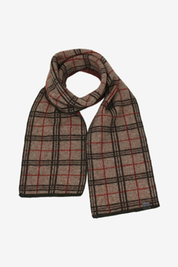 Tartan Possum Merino Wool Silk Scarf KORU