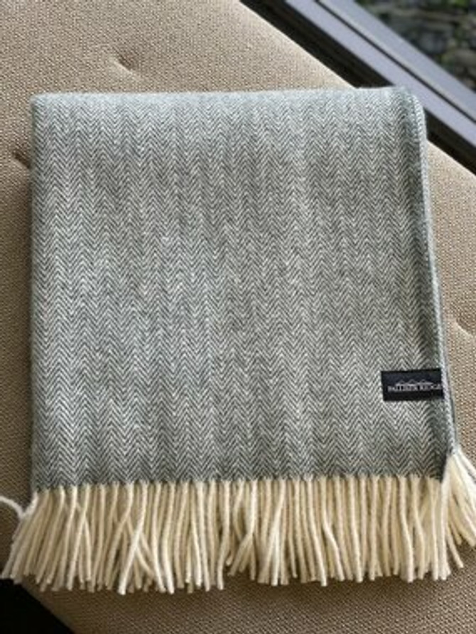 Plain Herringbone Throw Blanket PALLISER RIDGE