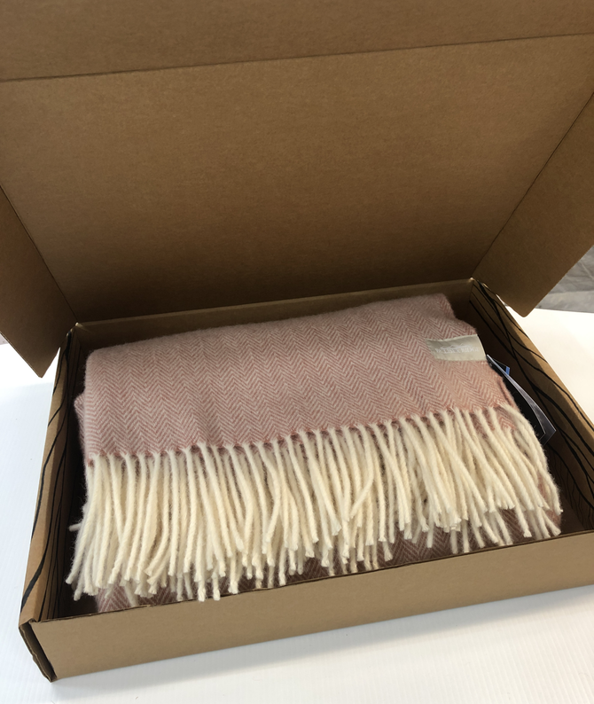 Plain Herringbone Throw Blanket PALLISER RIDGE