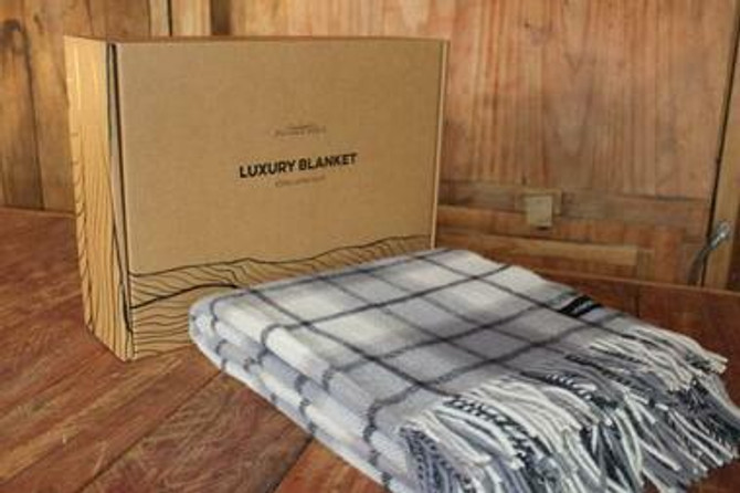 Large Twill Check Throw Blanket PALLISER RIDGE