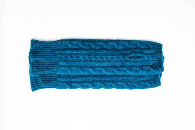 Cable Possum Merino Wool Glovelets KORU