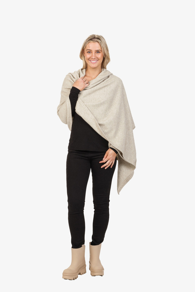 Possum Merino Wool Silk Travel Wrap NATIVE WORLD