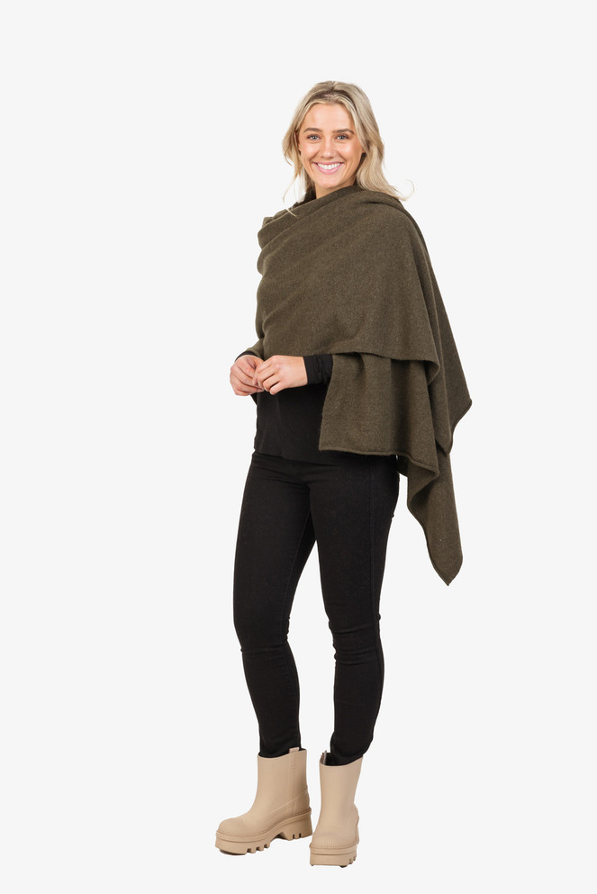 Possum Merino Wool Silk Travel Wrap NATIVE WORLD