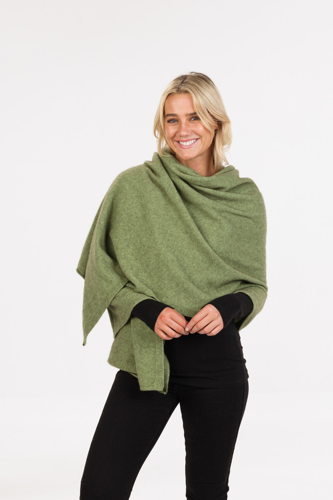 Possum Merino Wool Silk Travel Wrap NATIVE WORLD