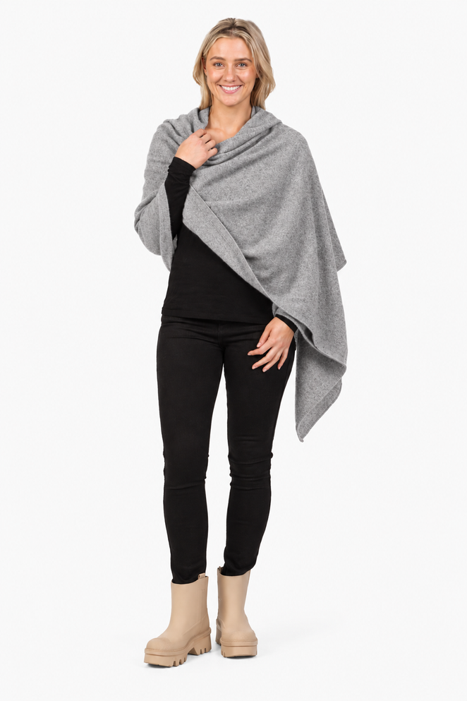 Possum Merino Wool Silk Travel Wrap NATIVE WORLD