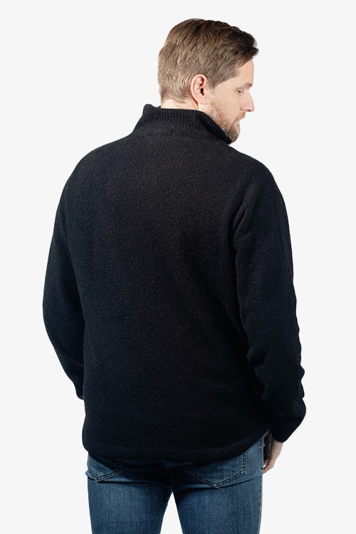 Zip Neck Sweater |Possum Merino Wool Silk | NZ Natural Clothing