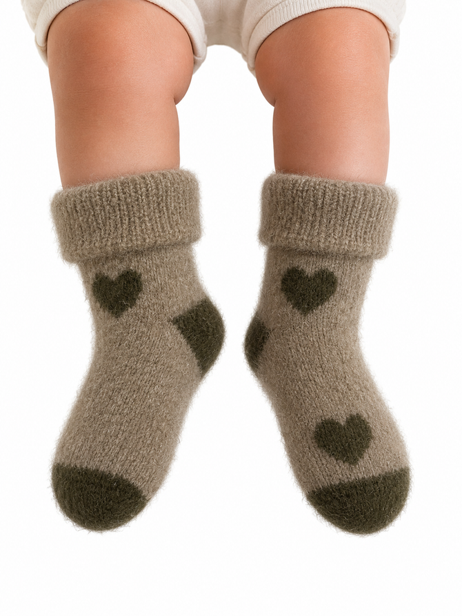 Baby Possum Heart Socks NORSEWEAR