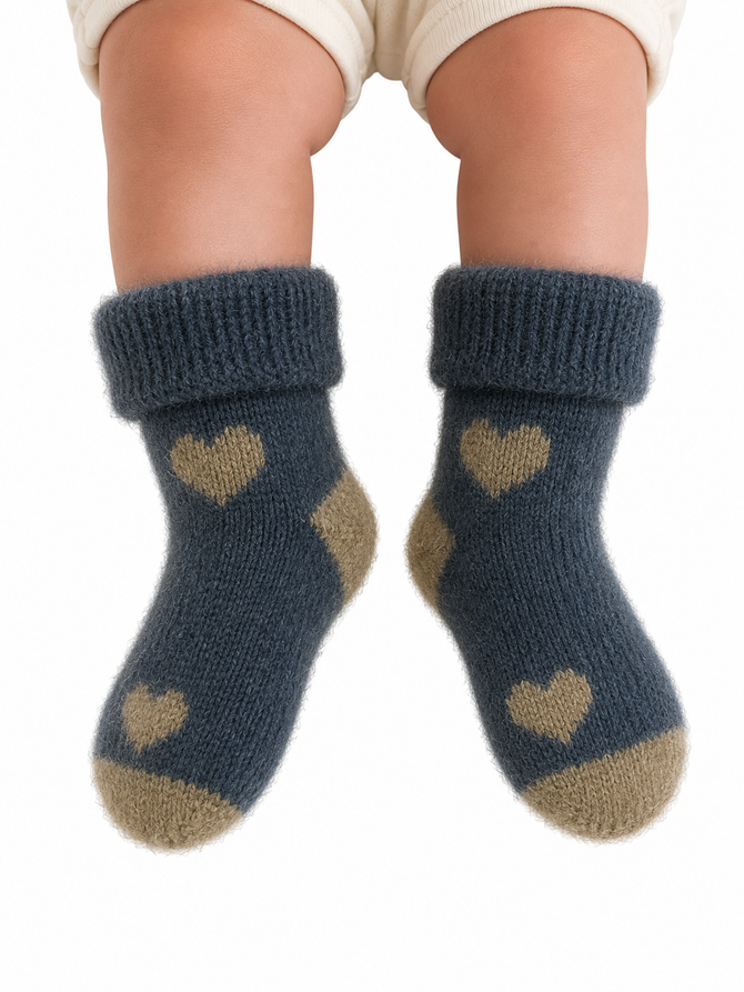 Baby Possum Heart Socks NORSEWEAR