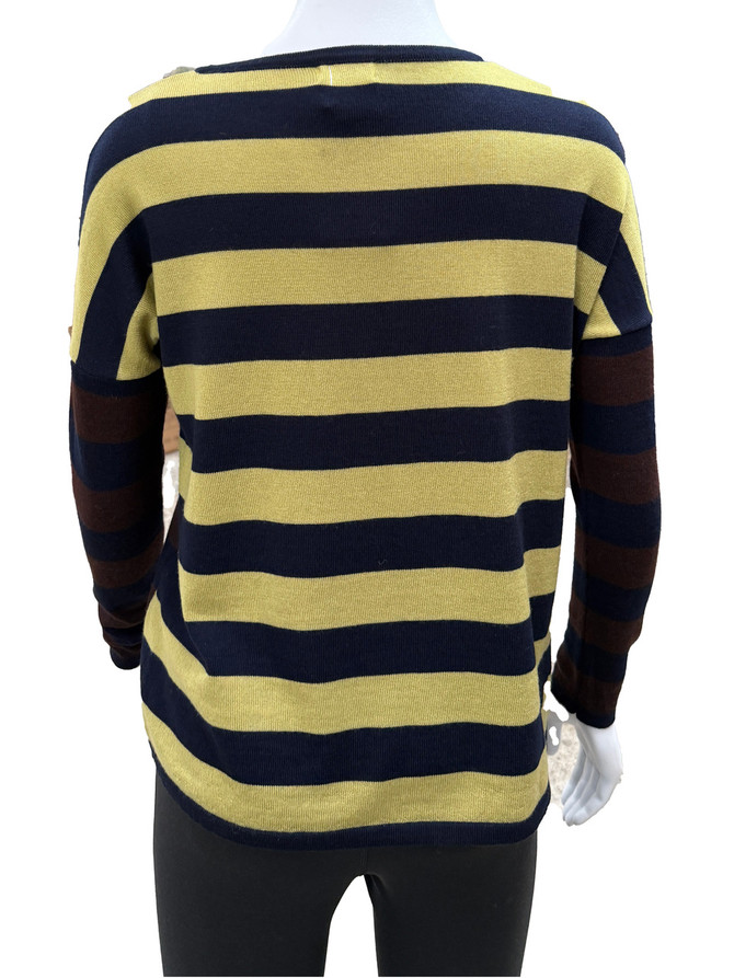 Long Sleeved Striped Jumper ROYAL