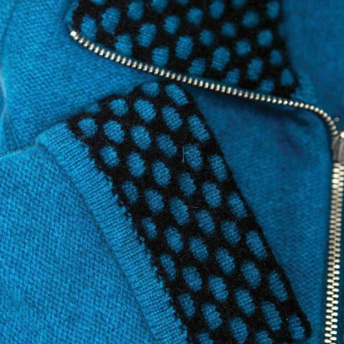Contrast Trim Possum Merino Silk Jacket TRILOGY