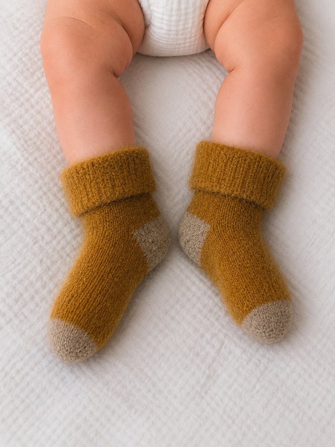 Baby Plain Possum Socks NORSEWEAR
