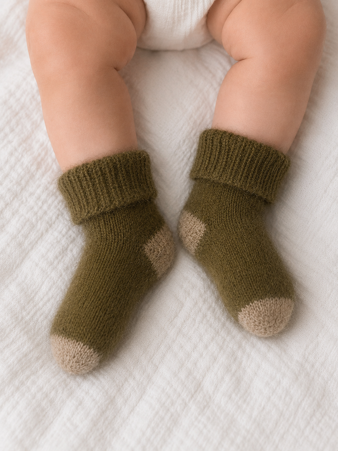 Baby Plain Possum Socks NORSEWEAR