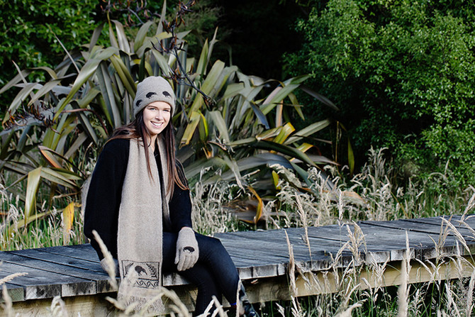 Kiwi Possum Merino Silk Beanie KORU