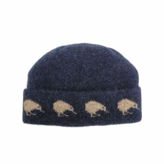 Kiwi Possum Merino Silk Beanie KORU