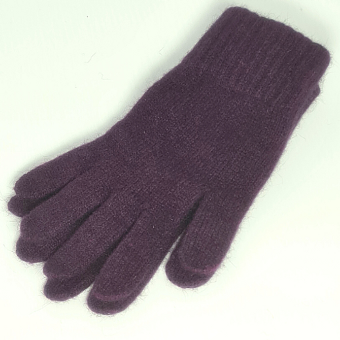 Plain Possum Merino Silk Glove  NZNC