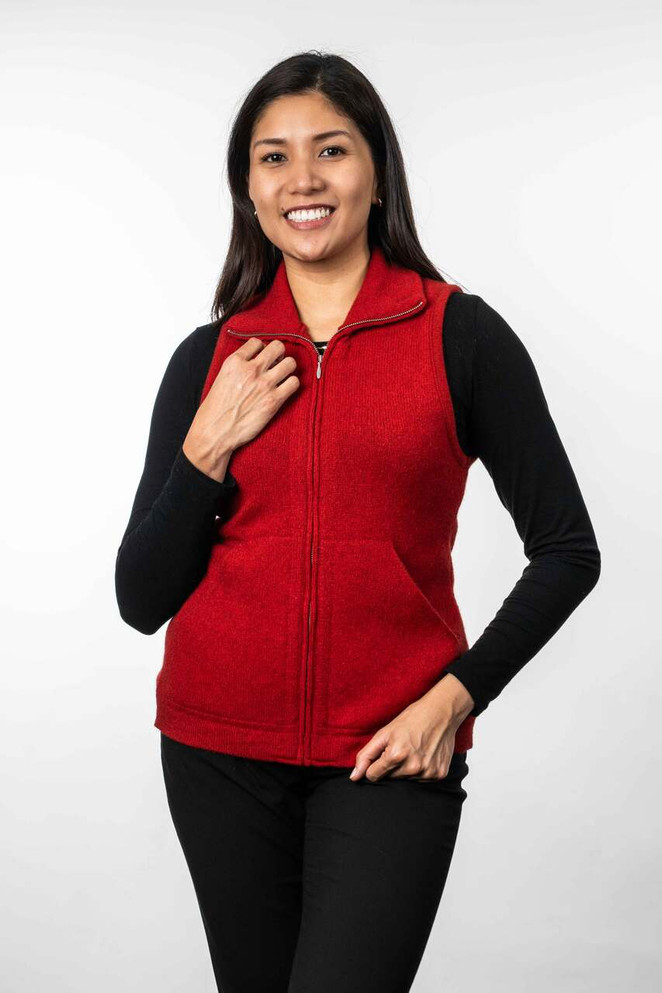 Zip Possum Merino Silk Vest TRILOGY