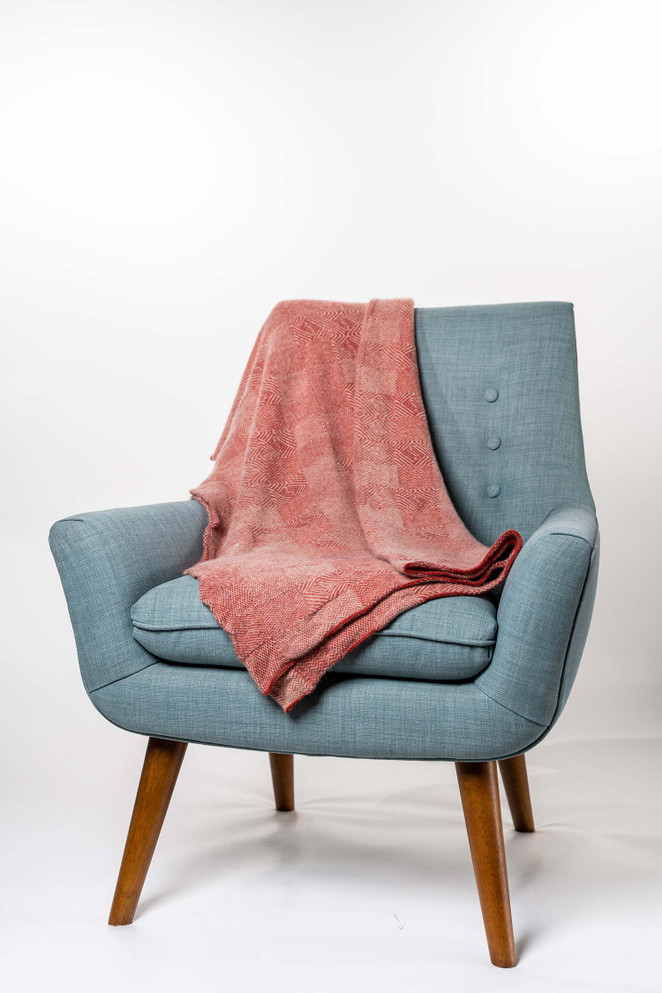 Jacquard Possum Merino Silk Throw KORU