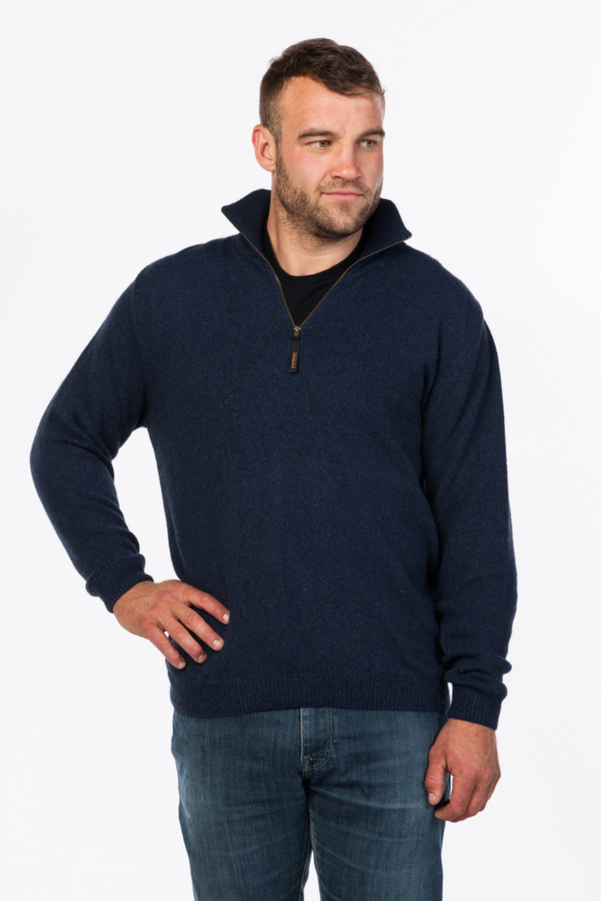 Legend ECO Possum Merino blend 1/4 Zip MKM ORIGINALS