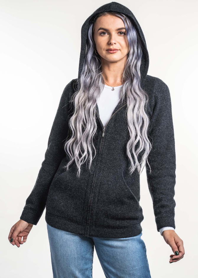 Hooded Possum Merino Silk Jacket TRILOGY