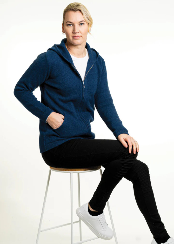 Hooded Possum Merino Silk Jacket TRILOGY