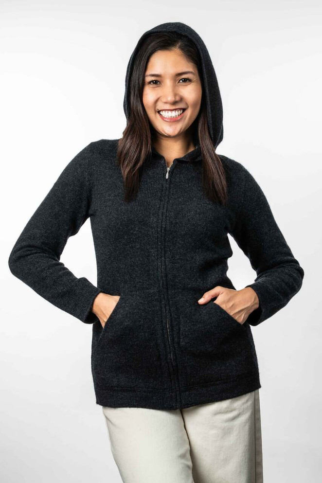 Hooded Possum Merino Silk Jacket TRILOGY