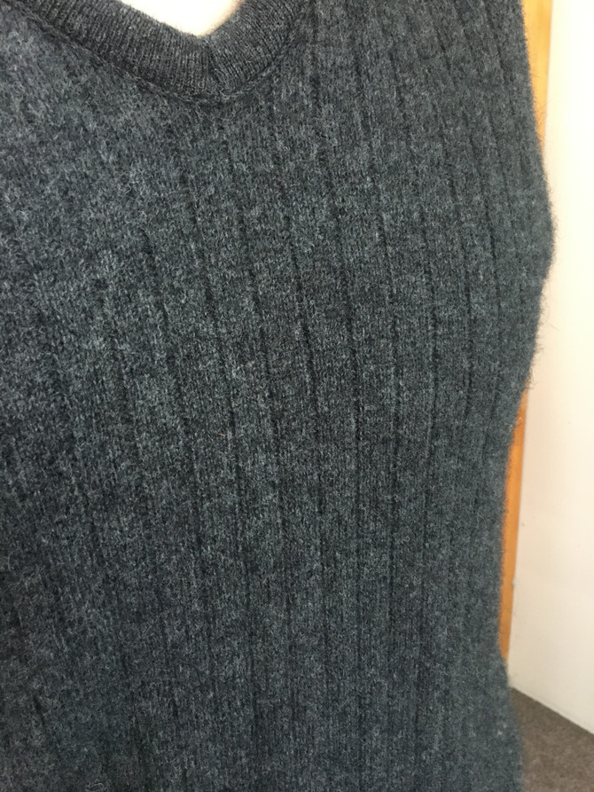Ribbed V Possum Merino Silk Jumper II TRILOGY