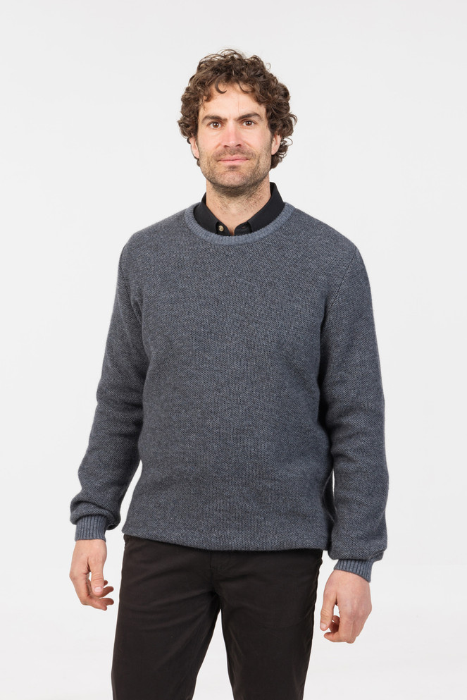 Textured Crew Sweater NATIVE WORLD