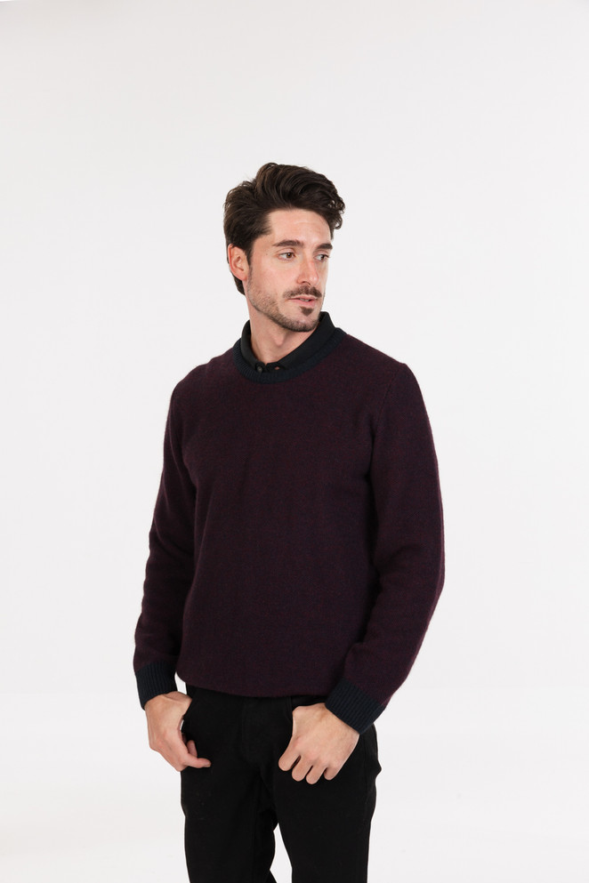 Textured Crew Sweater NATIVE WORLD