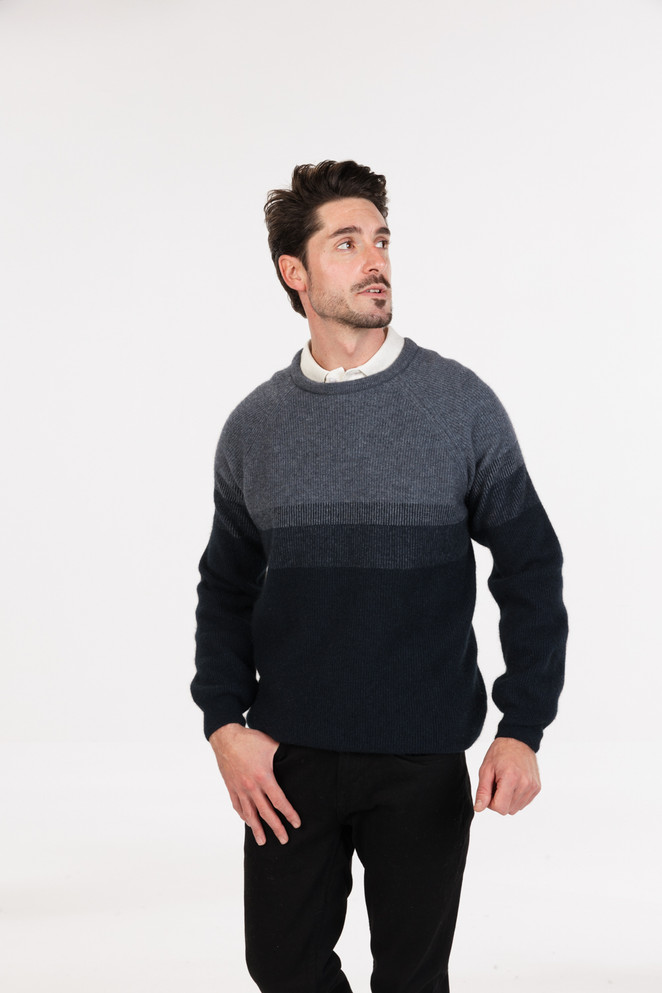 Gradient Possum Merino Crew Sweater NATIVE WORLD