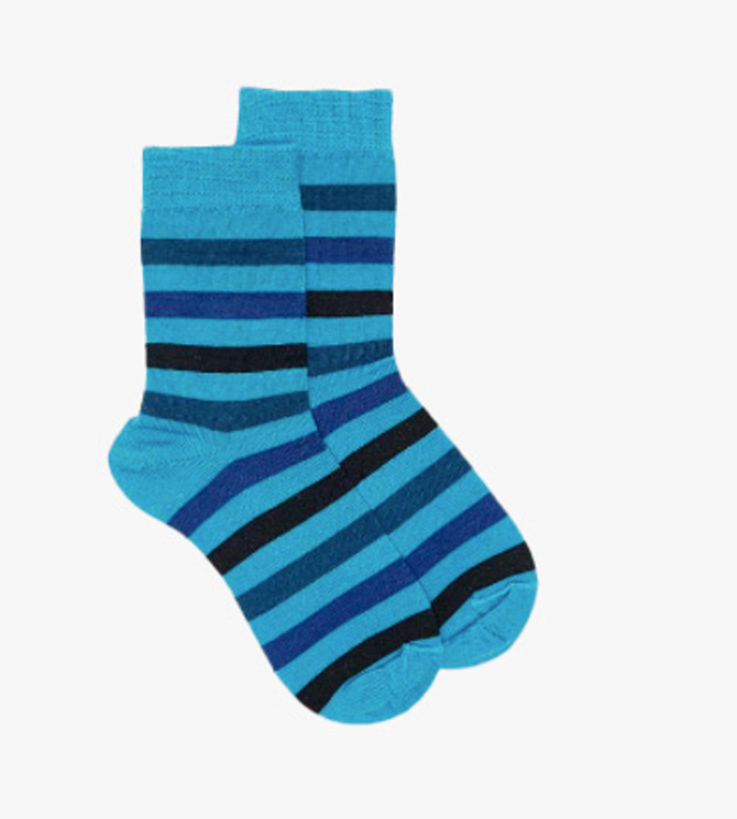 Kids Wide Stripe Merino Wool Socks NORSEWEAR