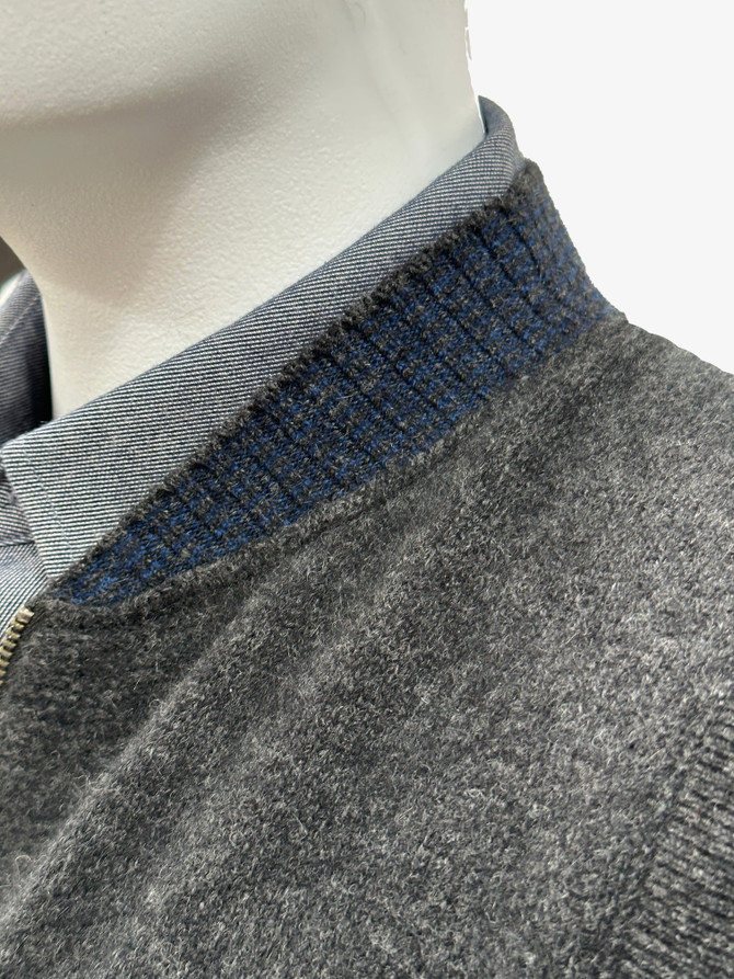 Contrast Detail Possum Merino Silk Vest KORU