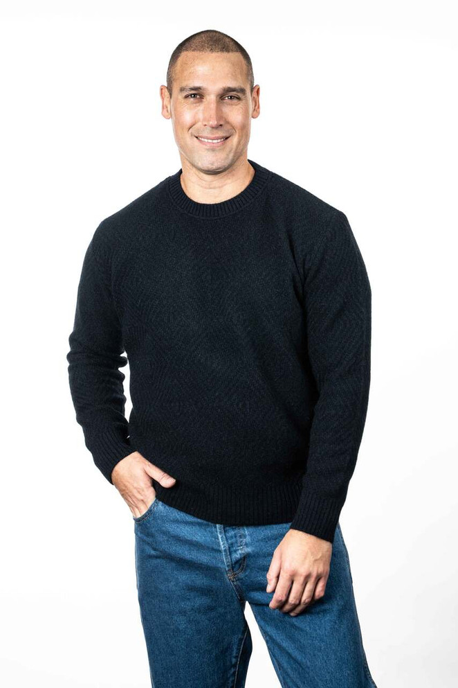 Diamond Possum Merino Silk Plated Crew KORU