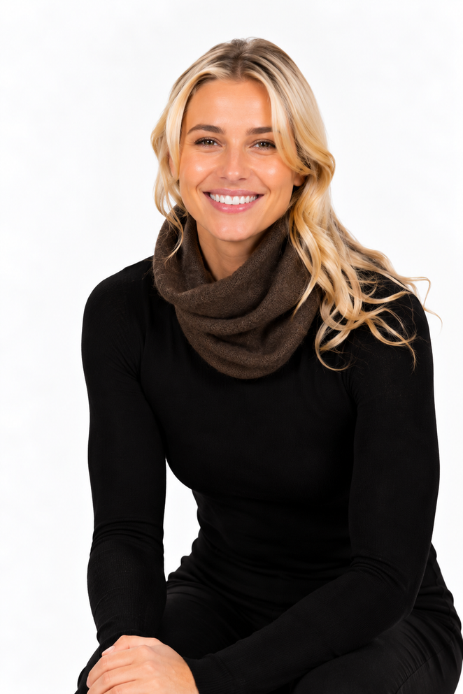 Plain Possum Merino Silk Neckwarmer NATIVE WORLD