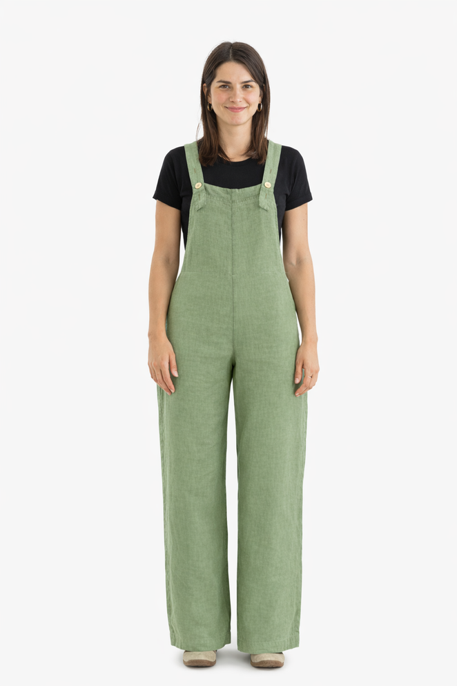 Julian Women's Linen Dungarees SWANNDRI