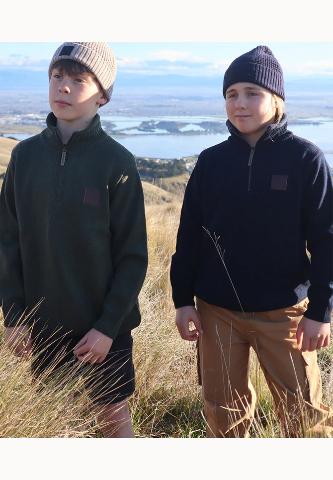 Kid's mariner V2 Zip Neck Sweater SWANNDRI