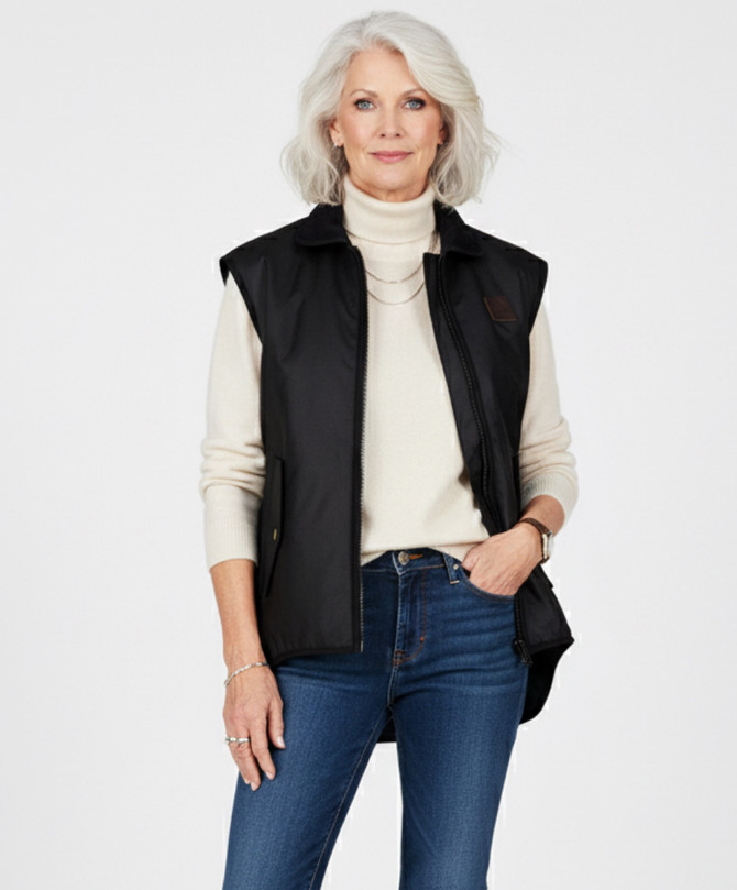 Foxton Womens Oilskin Vest  SWANNDRI