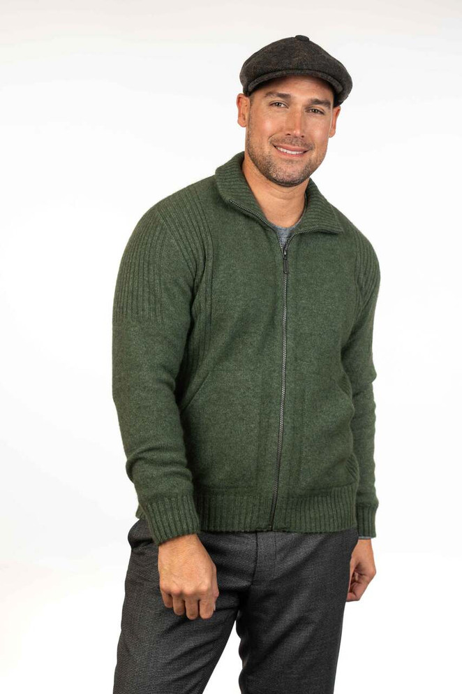 Rib Detail II Possum Merino Silk Jacket KORU