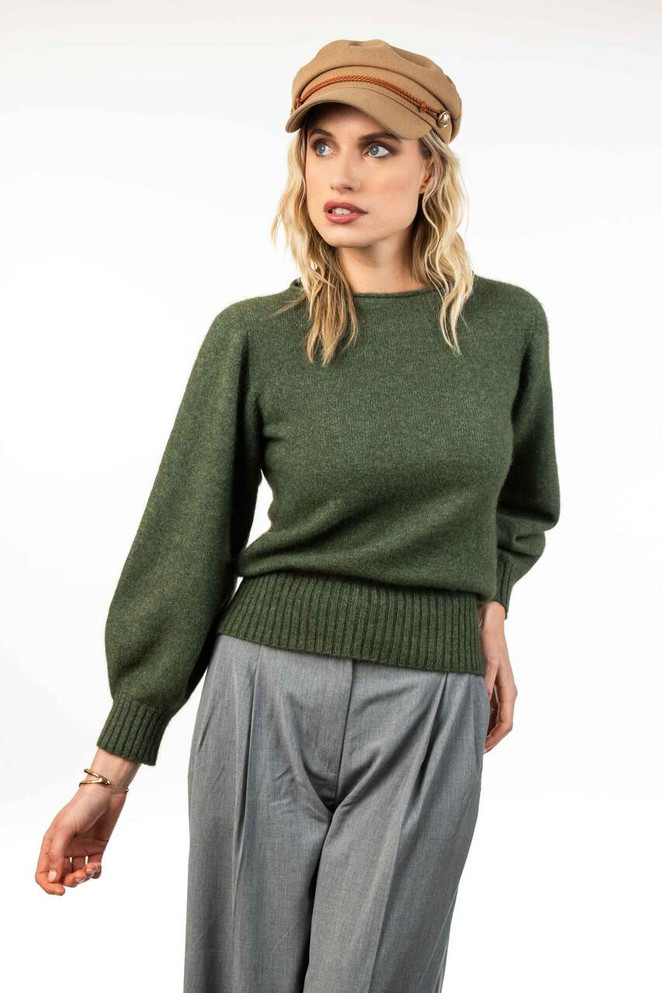 Boat Neck Possum Merino Silk Jumper KORU