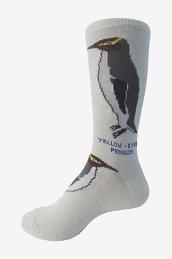 New Zealand Yellow Eyed Penguin Merino Wool Dress Sock NZNC New Zealand Yellow Eyed Penguin Merino Wool Dress Sock NZNC