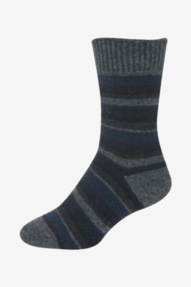 Stripe Possum Merino Wool Sock NZNC Stripe Possum Merino Wool Sock NZNC