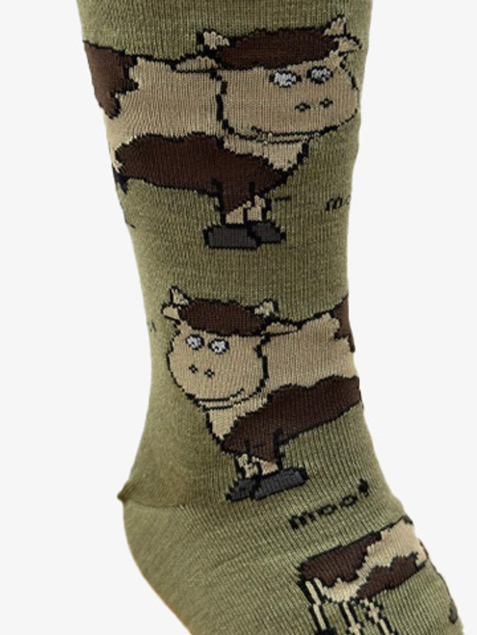 Cow Merino Wool Dress Socks NZNC